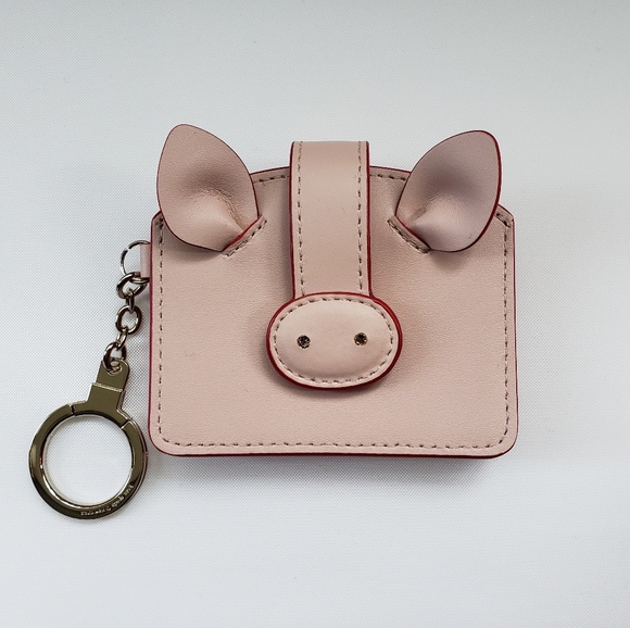 kate spade Handbags - NWT Kate Spade Year of the Pig Card Case Keychain